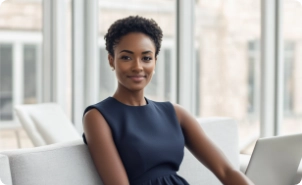financeirofaz_A_confident_and_elegant_Black_businesswoman_sit_